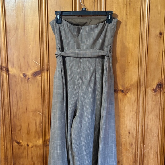 NWT! Anthropologie Corey Lynn Calter Plaid Strapless Jumpsuit - Size Small - Picture 10 of 13